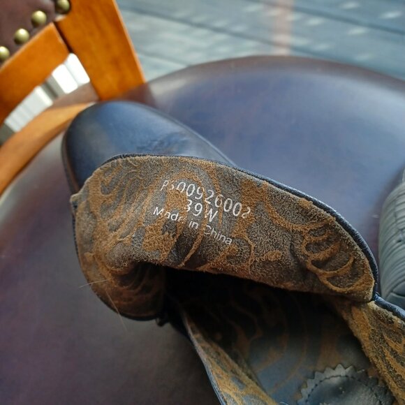 Fly London Yip Wedge Boots Booties 39W - Picture 5 of 5